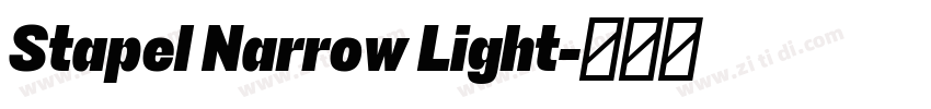 Stapel Narrow Light字体转换
